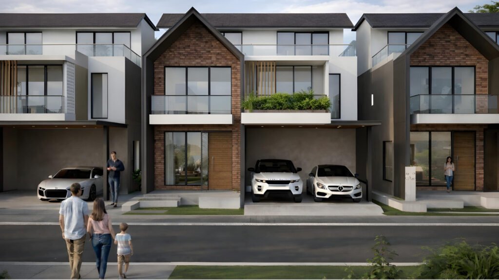 Nambiar villa community streetscape